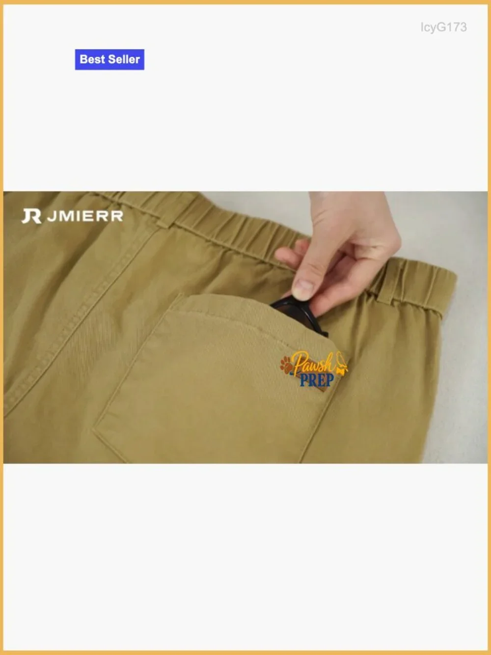 Chino Pants Elastic Waist Tapered Golf Trousers Slim Fit Twill Stretch Cotton